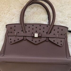 Elegant Brown Handbag. Save my bag. Eco friendly bag. Perfect for errands.